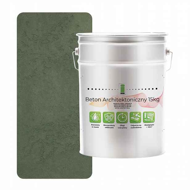 Vnitřní architektonický beton 15 kg Zelený tmavý F466 Loftový efekt