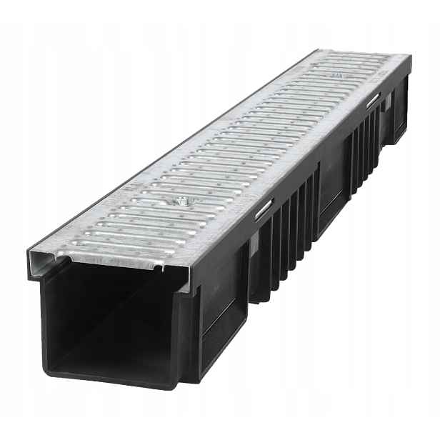 Lineární Odvodnění Koryto plast nerezová ocel h105 A15