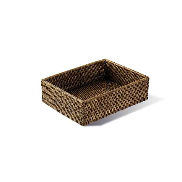 Sambonet Ratanový obdélníkový koš, kolekce Radici, 26,5 x 20,5 cm, medově hnědá 58233-04