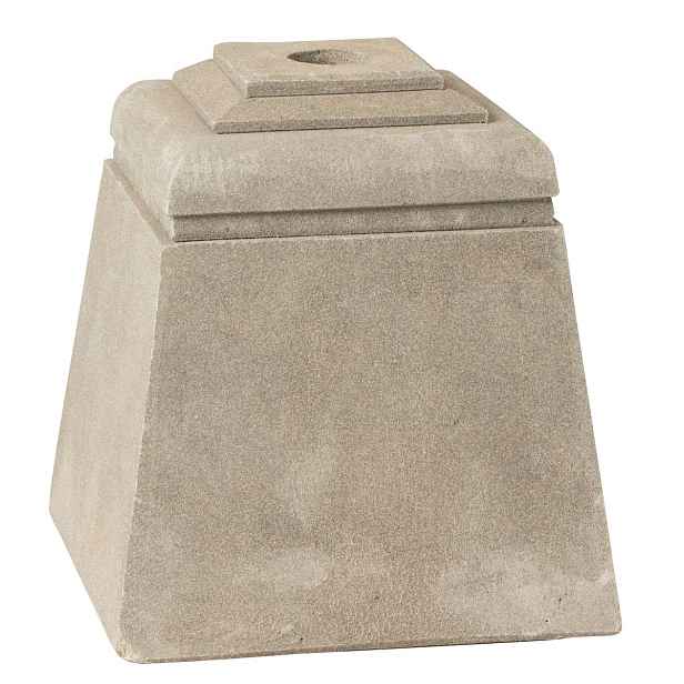 Šedý betonový stojan na slunečník Parra - 28*28*30 cm J-Line by Jolipa