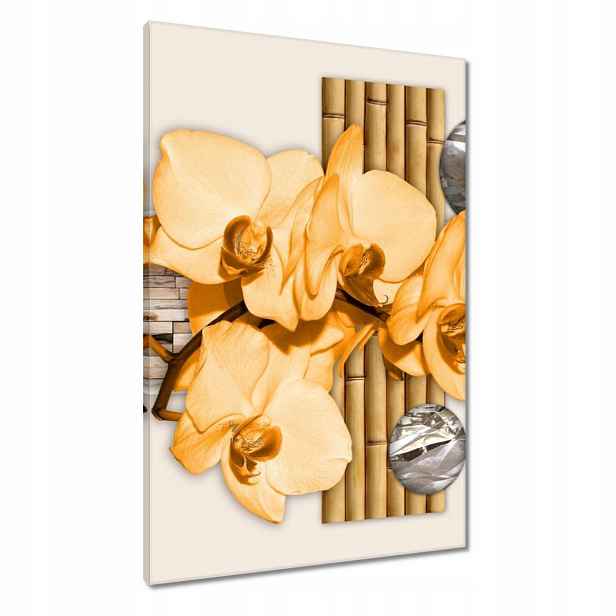Obrazy 60x90 Oranžový orchidej