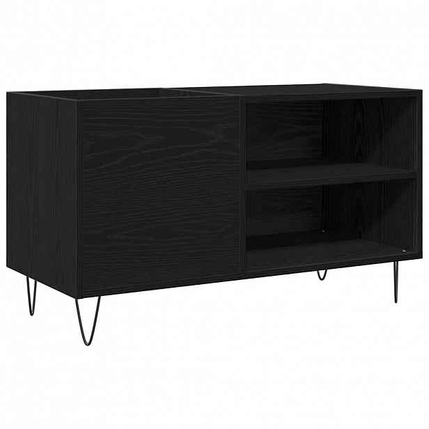 vidaXL Skříň na gramofonové desky Černý dub 85 x 38 x 48 cm