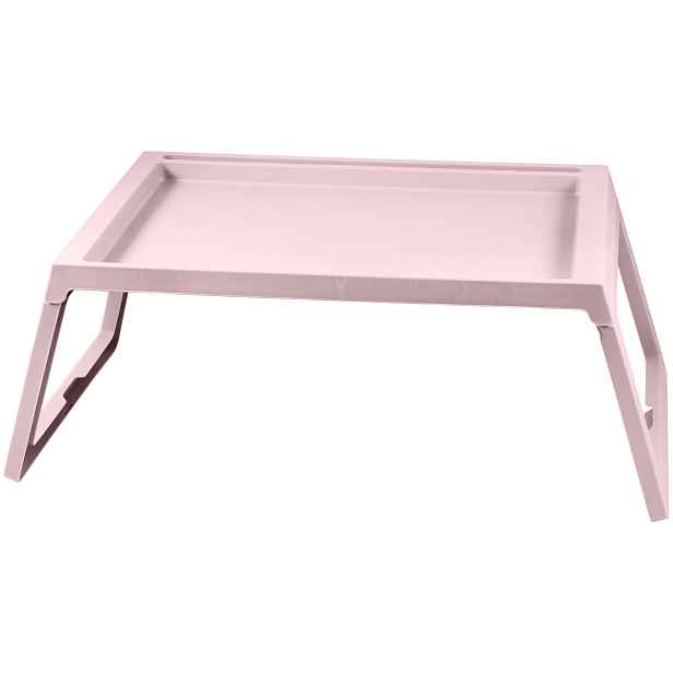 DIHOME DI2644 Servírovací stolek do postele plastový, 54,4x35,7x26,3cm, růžová