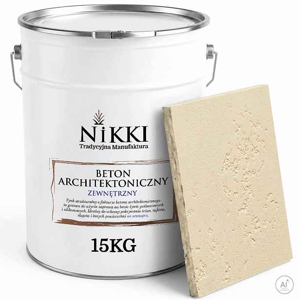 Fasádní omítka s texturou architektonického Betonu, 15kg, světle béžová