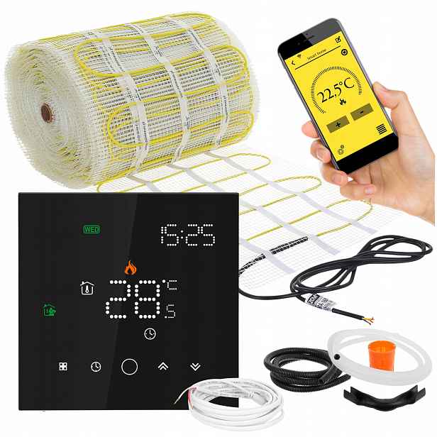 Set podlahového vytápění podlahy vyhřívací podložka MA-160W/m² 14m² WIFi