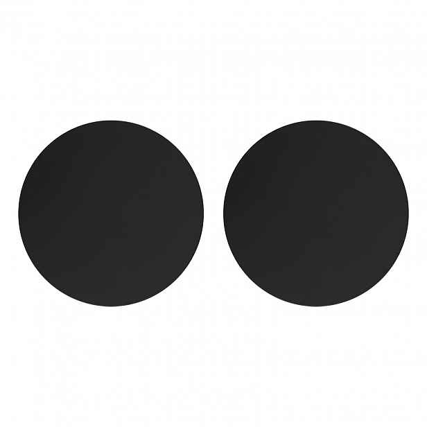 Tk Lighting Sada 2 x Nástěnné svítidlo Černá Kov Luna 30 cm Nad Zrcadlo 4