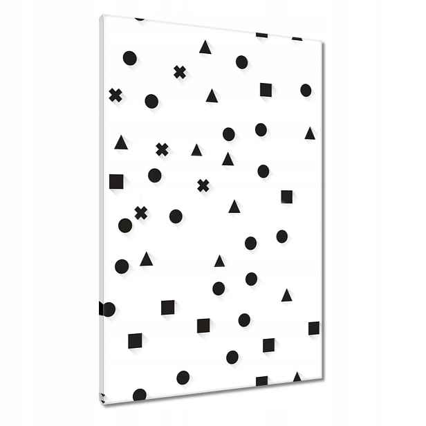 Obrazy 60x90 Černobílá geometrie