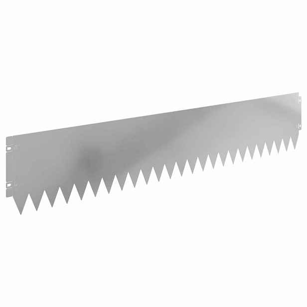 vidaXL Okraj trávníku 30 ks 103 x 20 cm Ocel Stříbrná