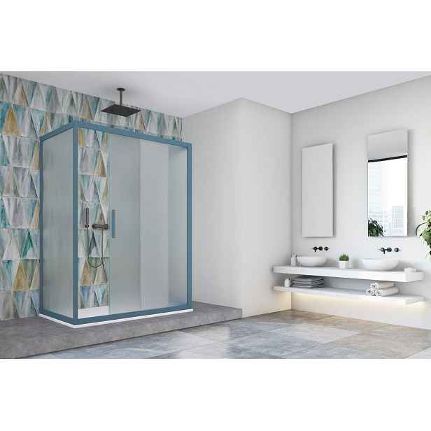 Forte Sprchový kout BE.COLORS N1FS — Barva rámu - 496 champagne, Rozměr A - 140, Výplň - Reflex bezpečnostní sklo - 6 mm