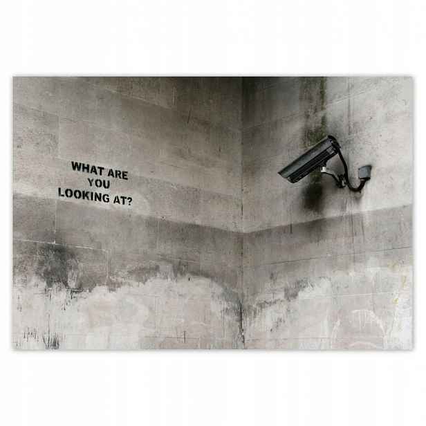 Fototapety 152x104 Banksy Graffiti kamera