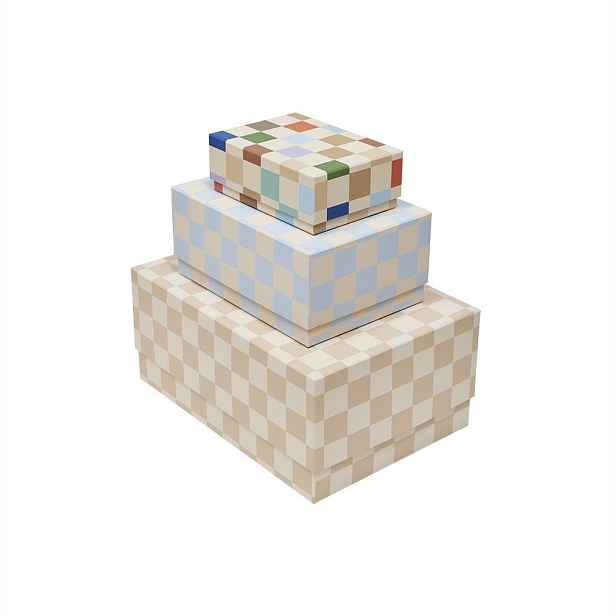 Kartonové dětské úložné boxy v sadě 3 ks 31x22x14 cm Mana – OYOY Mini