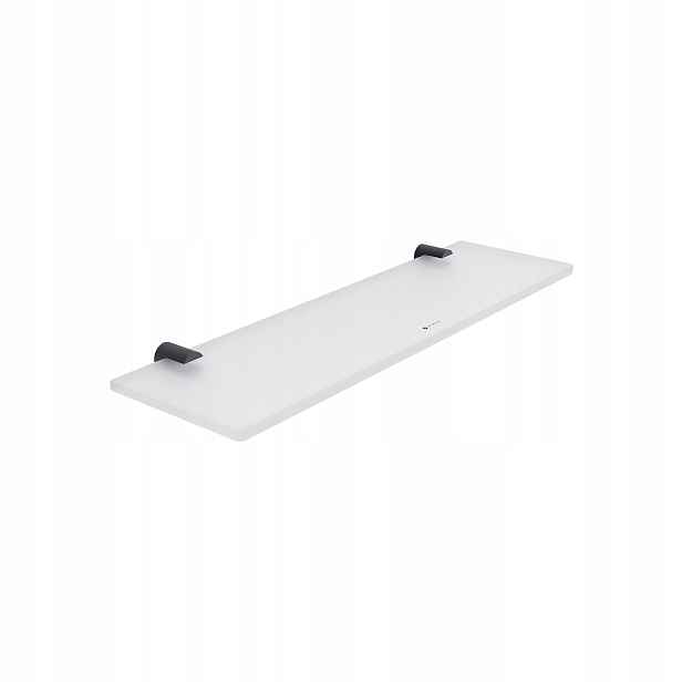 Nimco Bormo černá police do koupelny skleněná mat 40 cm Brc 11091B-40-90_