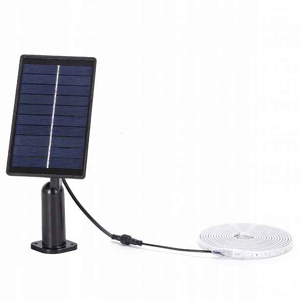 Solární Led páska-3m-30W-2700K-300 lm-IP65 voděodolná solární girlanda
