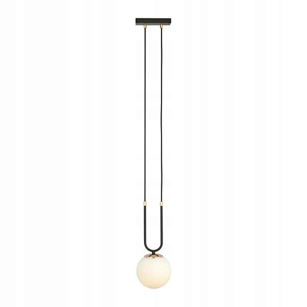 Lampa Emibig Glam černá/závěsná, moderní, E14 Led, kov/sklo