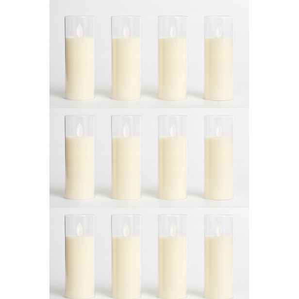 12 x Led vklad do hřbitovní svíčky Maxsell 16 cm