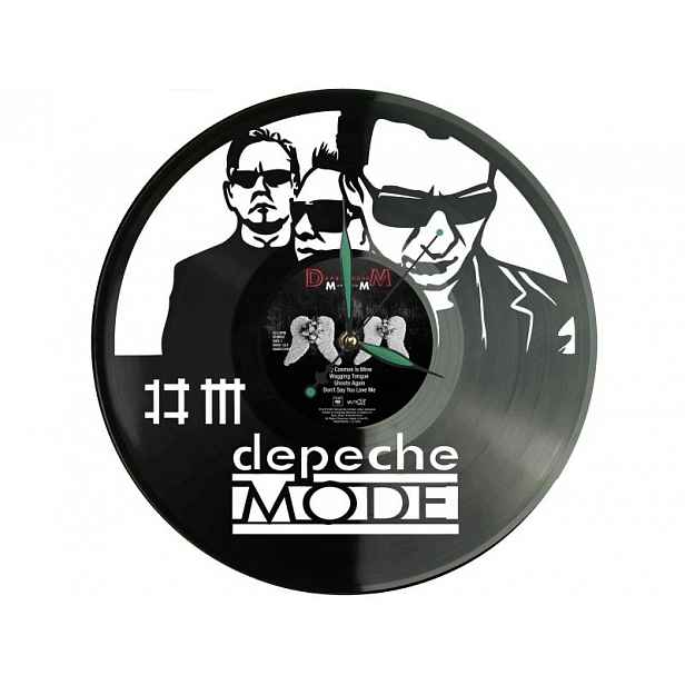 Depeche Mode Vinyl Nástěnné hodiny Vinylová deska Unikátní dekorace pro fanoušky