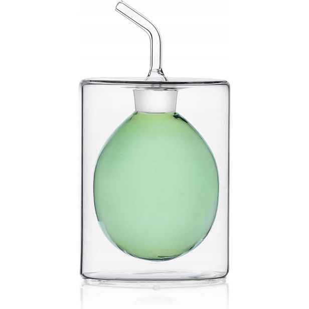 Ichendorf Milano Oliera Dvojitá Stěna 150 ML Sklo Borosilikátové Zelené