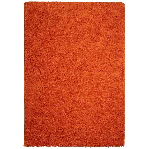 Kusový koberec Efor Shaggy 3419 Orange, 80x150, oranžová, ložnice, Mono Carpet