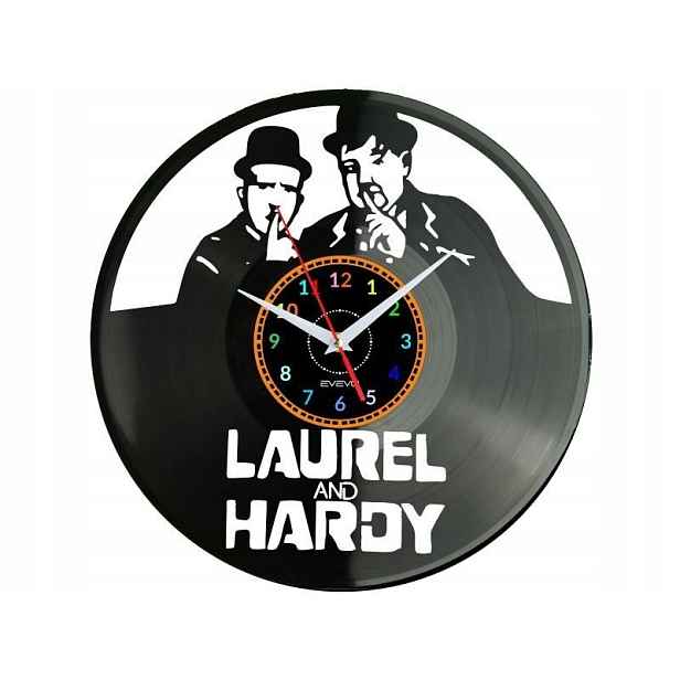 Laurel Hardy Nástěnné hodiny Vinylová deska Moderní dekorativní jako Dárek
