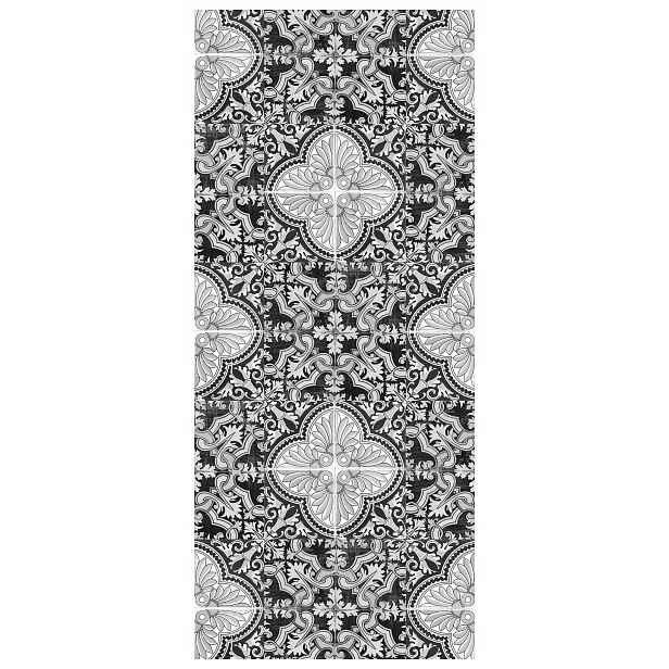 Samolepka Fototapeta Abstrakce Geometrie Monochromie Šedá Linky 91x211