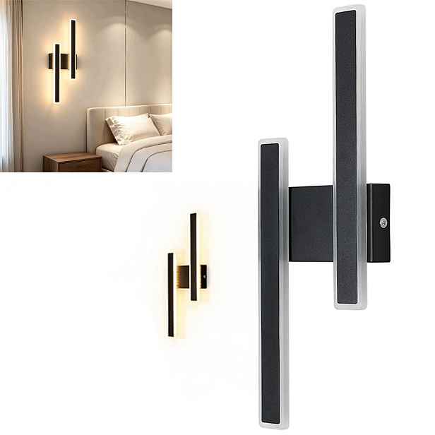 Nástěnná Lampa Nástěnné Led Černá Moderní Chodba Obývací Pokoj 32W 3000K
