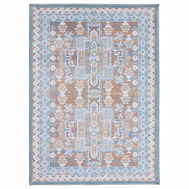 Koberec do obývacího pokoje Béžový Klasický 160x230 cm Elegantní Vintage Velvet Měkký