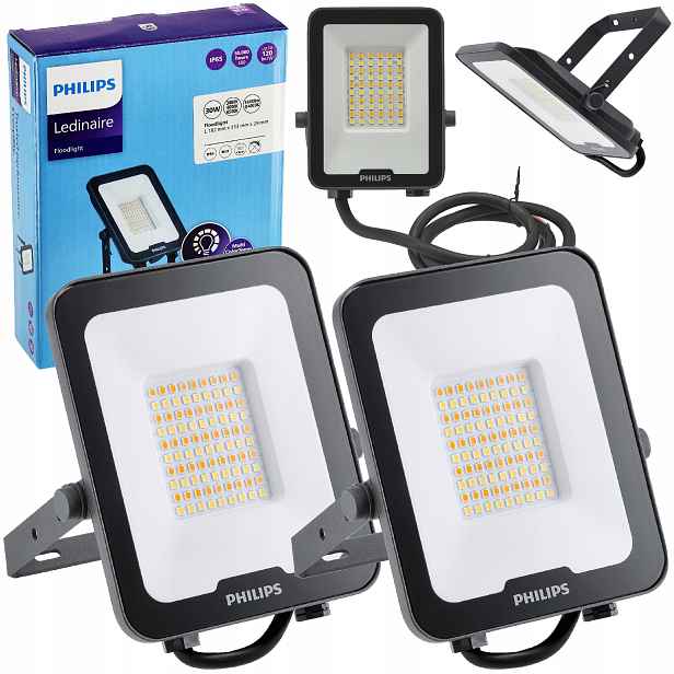 Philips Led reflektor 30W 3600lm Cct IP65 Lampa Ledinaire Venkovní x2