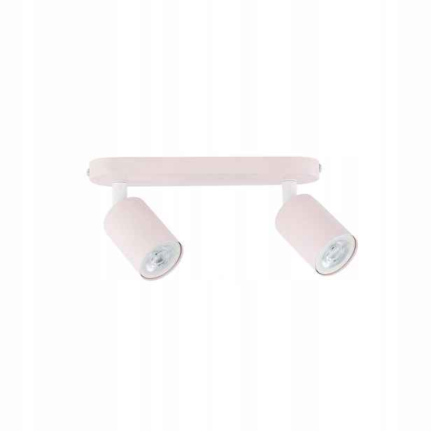 Reflektorová lampa Spot Stropní Růžová Ocel 2 body GU10 Módní Tk Lighting