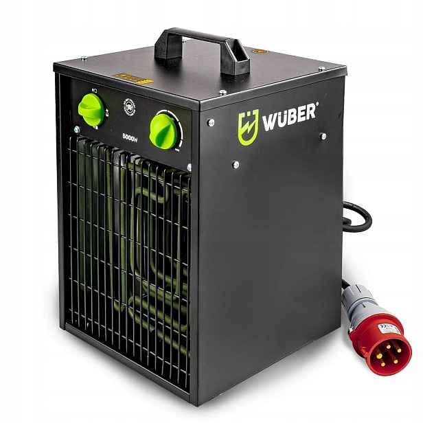 Wuber W16017, Elektrický ohřívač 5 kW třífázový 400 V, termostat,