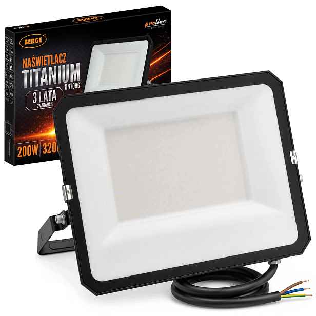 Halogenová Lampa Led 200W 32000lm IP65 Venkovní 4000K Neutrální