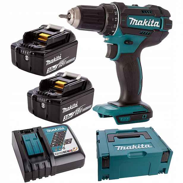 Aku Šroubovák 18V Lxt 62Nm 2x3Ah Makita Makpac DDF482RFJ
