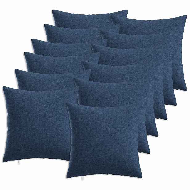 vidaXL Povlak na polštář 12 ks HEERLEN Modrá 45 x 45 cm Textil