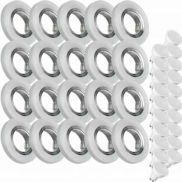 20 X Skleněná Lampa Moderní Kulaté Svítidlo Silné Sklo Led Žárovka 5W