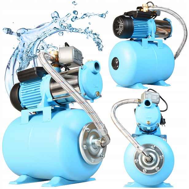 Hydrofor Do Vody 24L Čerpadlo Max-h Hydroforová sada 6000/h 1300 W Výkonný