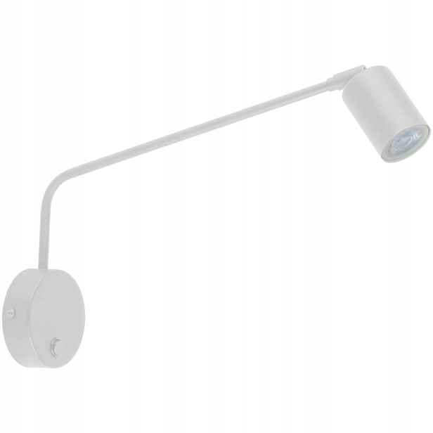 Nástěnné svítidlo Nex long bílé 1xGU10 s vypínačem Dlouhý Rám Moderní Lampa