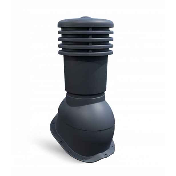 Větrací komín pro plechovou střešní krytinu ⌀150 mm Ventos X F22 Grafit