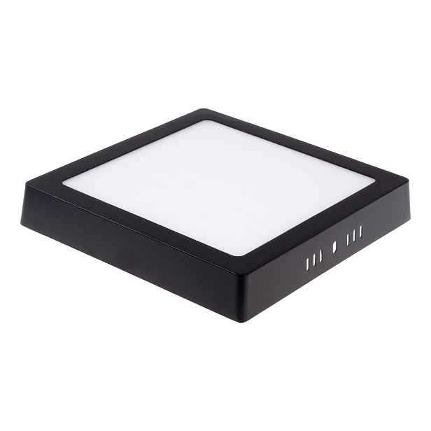 BPS24 LED panel 24W přisazený černý čtverec