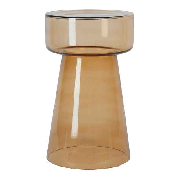 Skleněný kulatý odkládací stolek ø 30 cm Dakwa – Light & Living