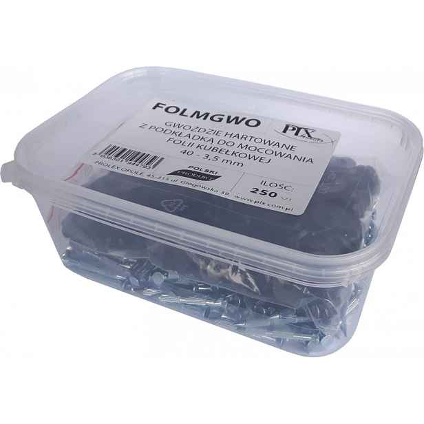 BKSHOP Hřebík kalený pro nopové fólie s ucpávkou 3,5x40mm - 250ks