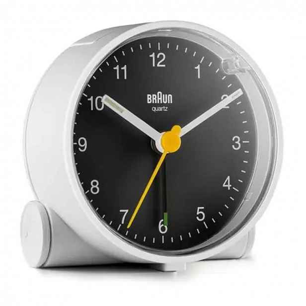 Braun - Analogový budík BC01, bílá/černá 4007218670069