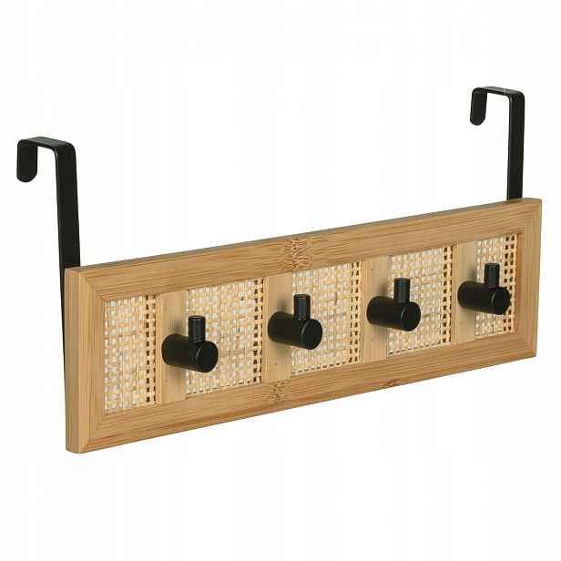 Věšák Na Dveře 4 háčky Allegre Bamboo Wenko