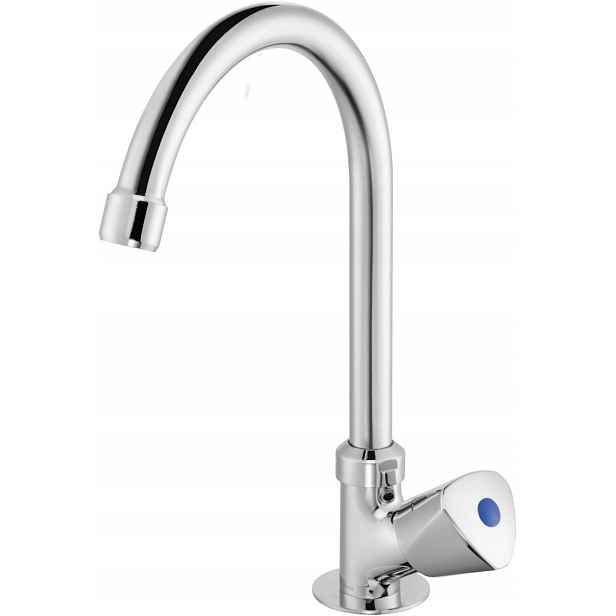 Stojanková baterie pro dřez BEZ_062L, výtokové ramínko 158 mm, chromovaná