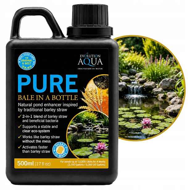 Přírodní Přípravek Do Jezírka 500 ML, Čistá Voda Bez Řas A Usazenin