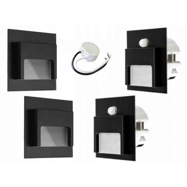 Sada Halogen Led schodišťová lampa 4x senzory