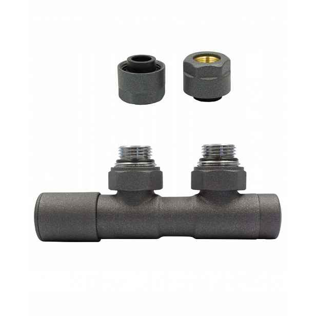 Ventil reg 50 mm Twins grafit levý Cu