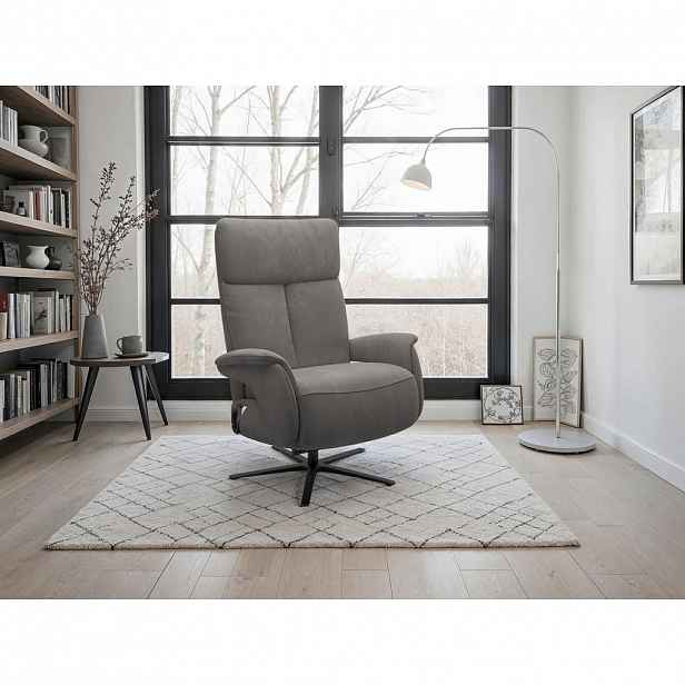 Sit & More RELAXAČNÍ KŘESLO, textil, barvy grafitu