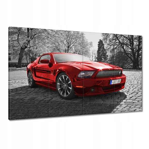 Obrazy 120x80 Červený Ford Mustang Usa