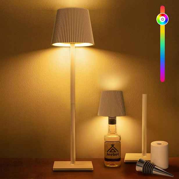 Jeebel 4v1 stmívatelná Led lampa na láhve 5200 mAh, kov, bezdrátová