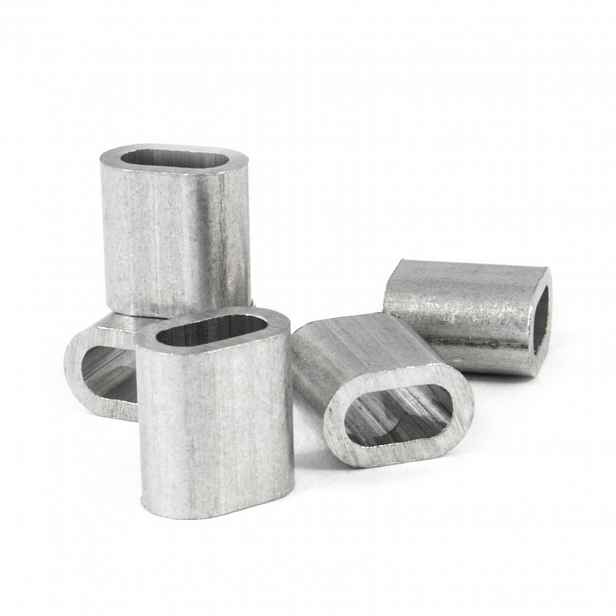 Lanová Svorka Spojka 10 mm Aluminiová Pouzdro 100 ks