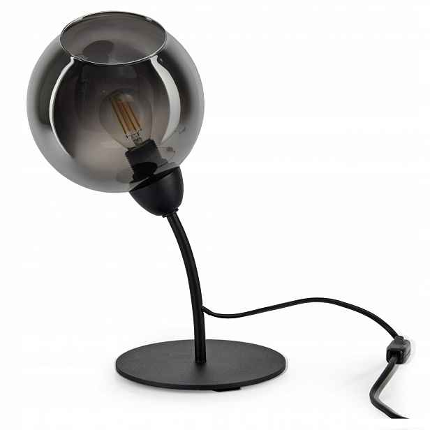 Noční Lampa Dekorativní skleněná koule Grafit Led